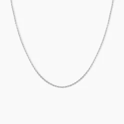 Chaîne Ilda Maille Forçat Limee Or Blanc