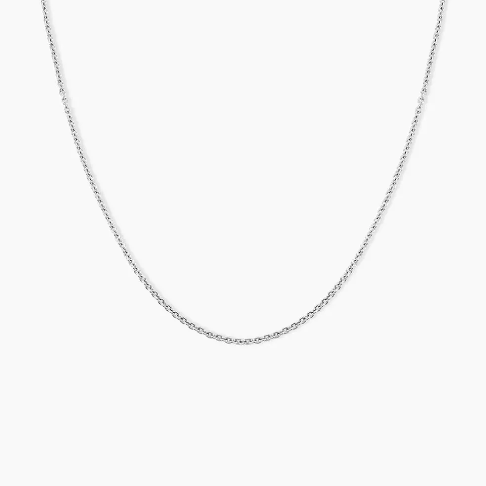 Chaîne Ilda Maille Forçat Limee Or Blanc