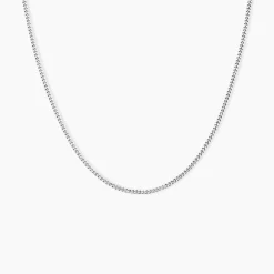 Chaîne Imad Maille Gourmette Or Blanc