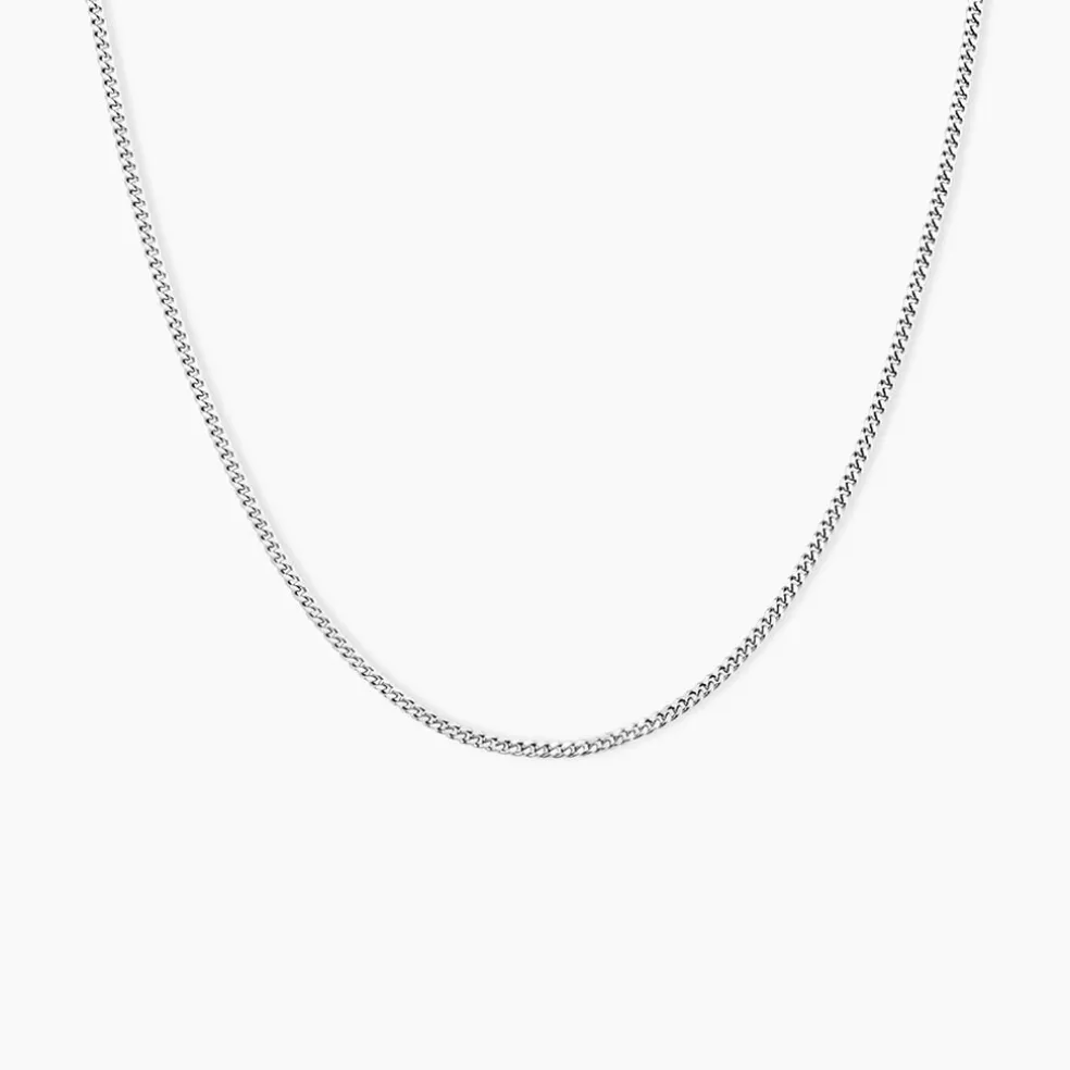 Chaîne Imad Maille Gourmette Or Blanc