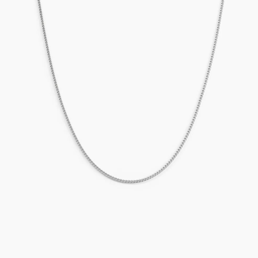 Chaîne Imad Maille Gourmette Or Blanc