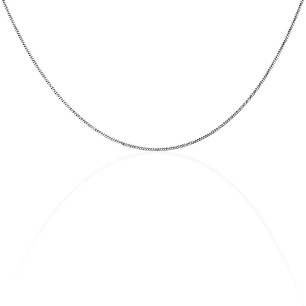 Chaîne Imad Maille Gourmette Or Blanc