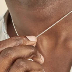 Chaîne Imad Maille Gourmette Or Blanc