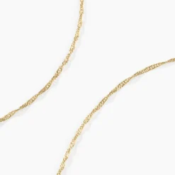 Chaîne Imanie Maille Singapour Or Jaune