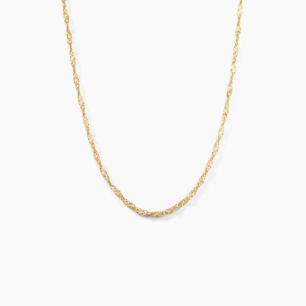 Chaîne Imanie Maille Singapour Or Jaune