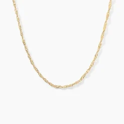 Chaîne Imanie Maille Singapour Or Jaune