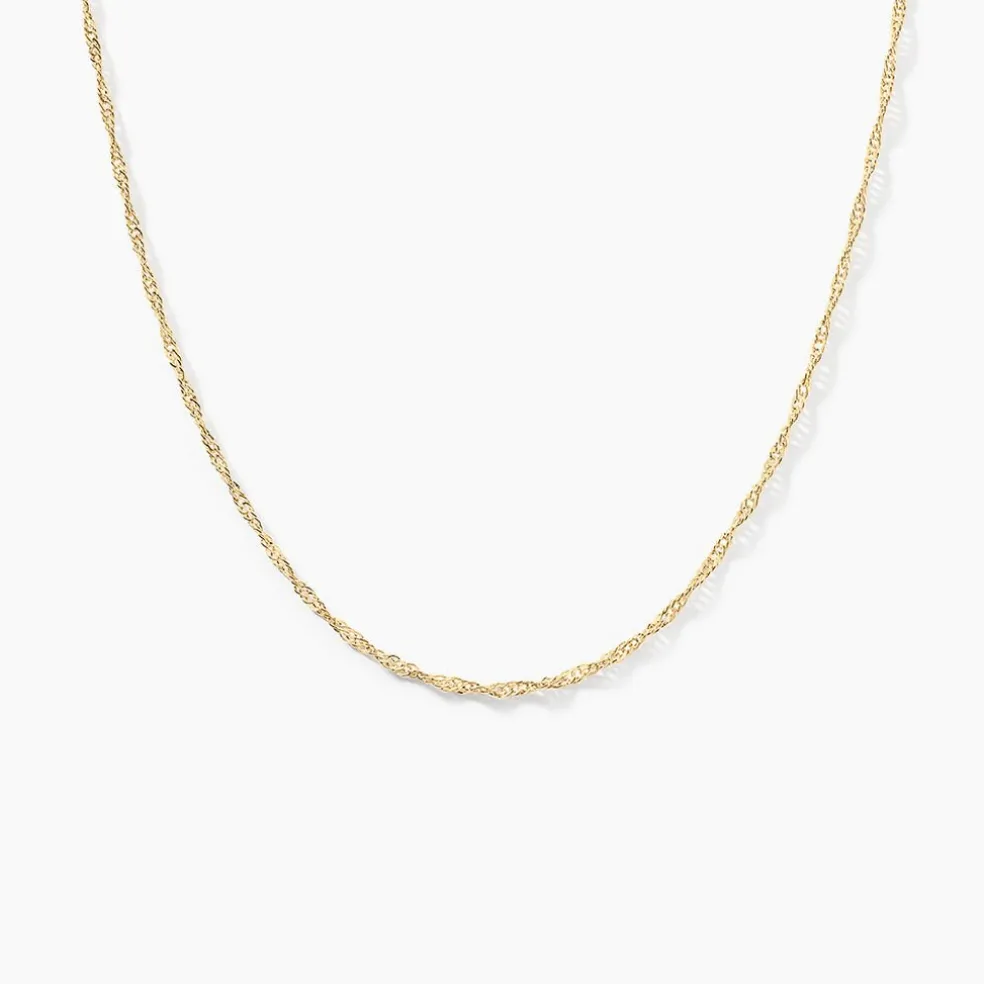 Chaîne Imanie Maille Singapour Or Jaune