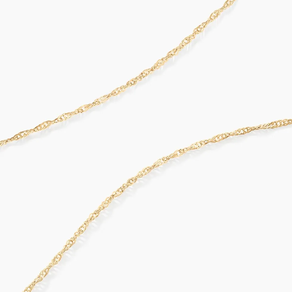 Chaîne Imanie Maille Singapour Or Jaune