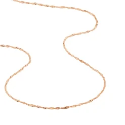 Chaîne Imanie Maille Singapour Or Rose