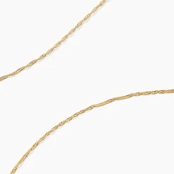 Chaîne Imanie Maille Singapour Or Jaune