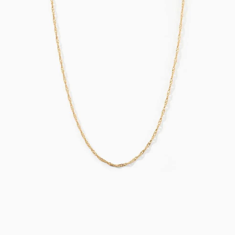 Chaîne Imanie Maille Singapour Or Jaune