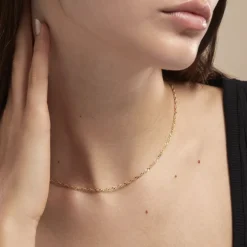 Chaîne Imanie Maille Singapour Or Jaune