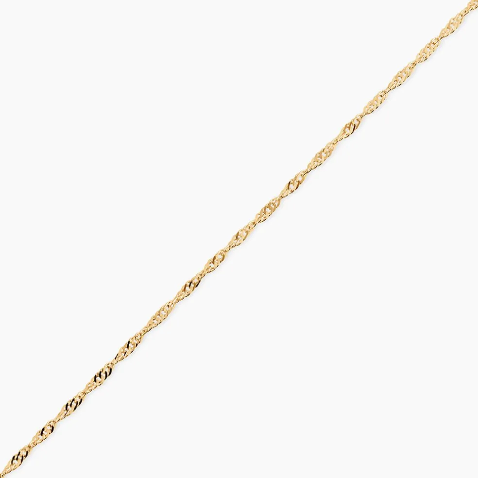 Chaîne Imanie Maille Singapour Or Jaune