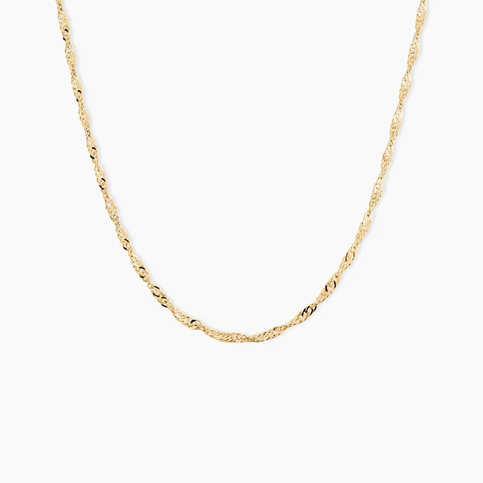 Chaîne Imanie Maille Singapour Or Jaune