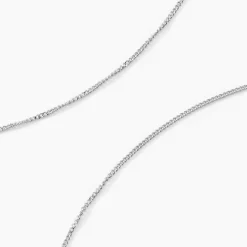 Chaîne Iris Maille Gourmette Or Blanc
