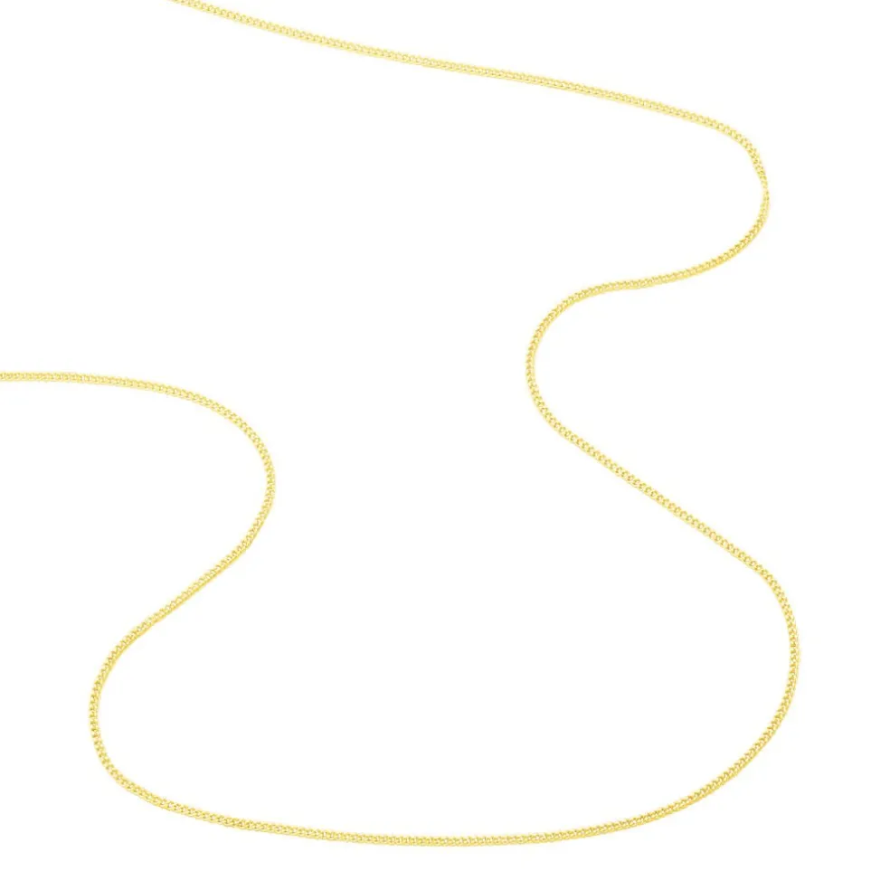 Chaîne Ixia Maille Gourmette Diamantee Or Jaune