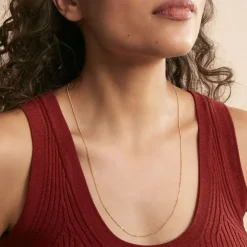 Chaîne Ixia Maille Gourmette Diamantee Or Jaune