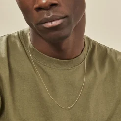 Chaîne Ixia Maille Gourmette Diamantee Or Jaune