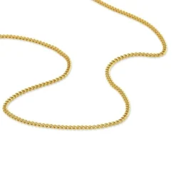 Chaîne Ixia Maille Gourmette Diamantee Or Jaune