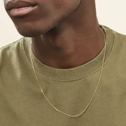 Chaîne Ixia Maille Gourmette Diamantee Or Jaune