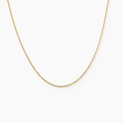 Chaîne Ixia Maille Gourmette Diamantee Or Jaune