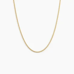 Chaîne Ixia Maille Gourmette Diamantee Or Jaune