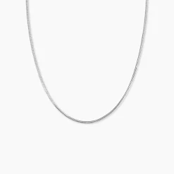 Chaîne Kassie Maille Omega Argent Blanc