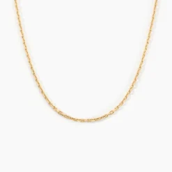 Chaîne Keyssie Maille Forçat Diamantée Or Jaune