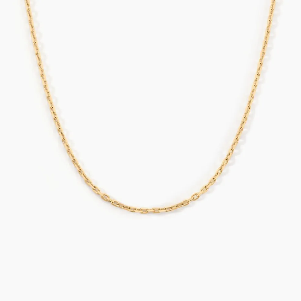 Chaîne Keyssie Maille Forçat Diamantée Or Jaune