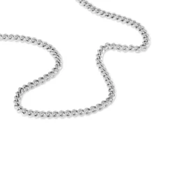 Chaîne Nairi Maille Gourmette Argent Blanc