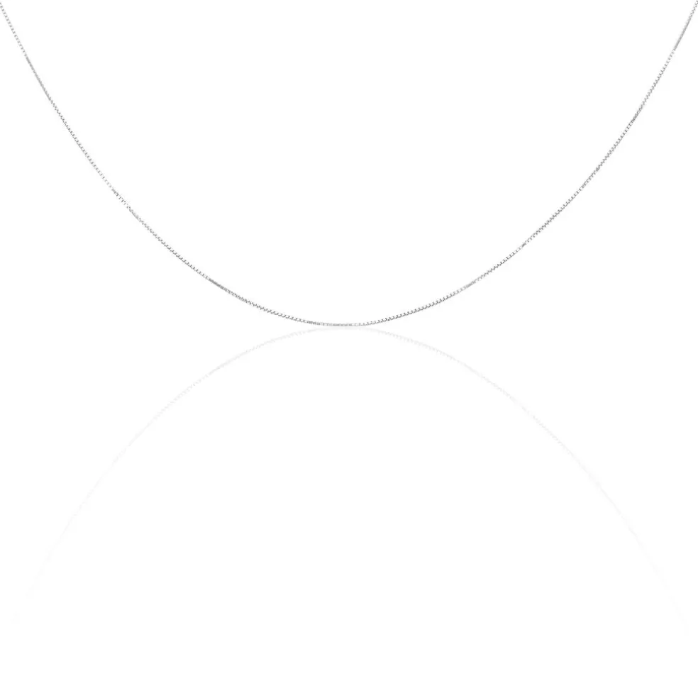 Chaîne Nirina Maille Vénitienne Or Blanc