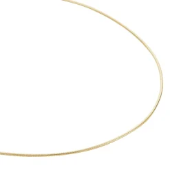 Chaîne Norma Maille Queue De Souris Plaque Or Jaune