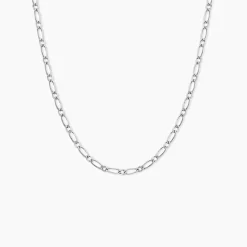 Chaîne Ophelio Maille Alternee 1/1 Or Blanc