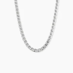 Chaîne Piato Marine Argent Blanc