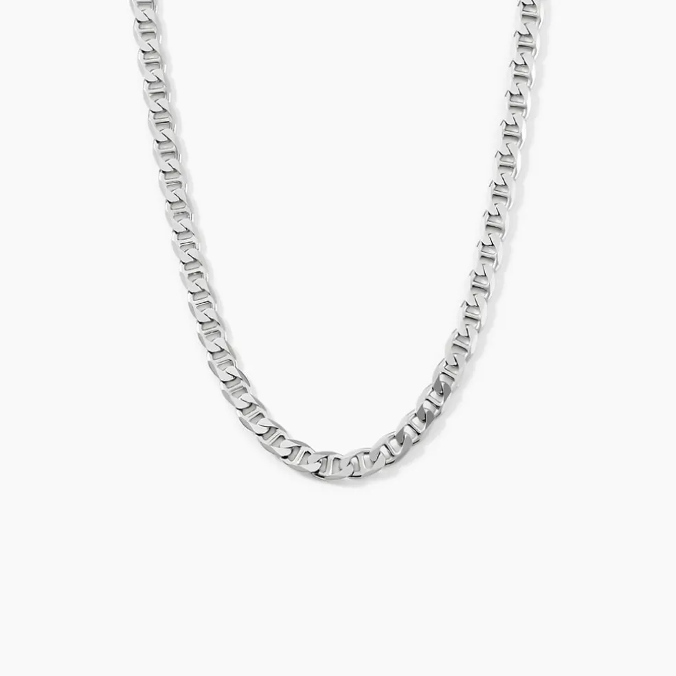 Chaîne Piato Marine Argent Blanc