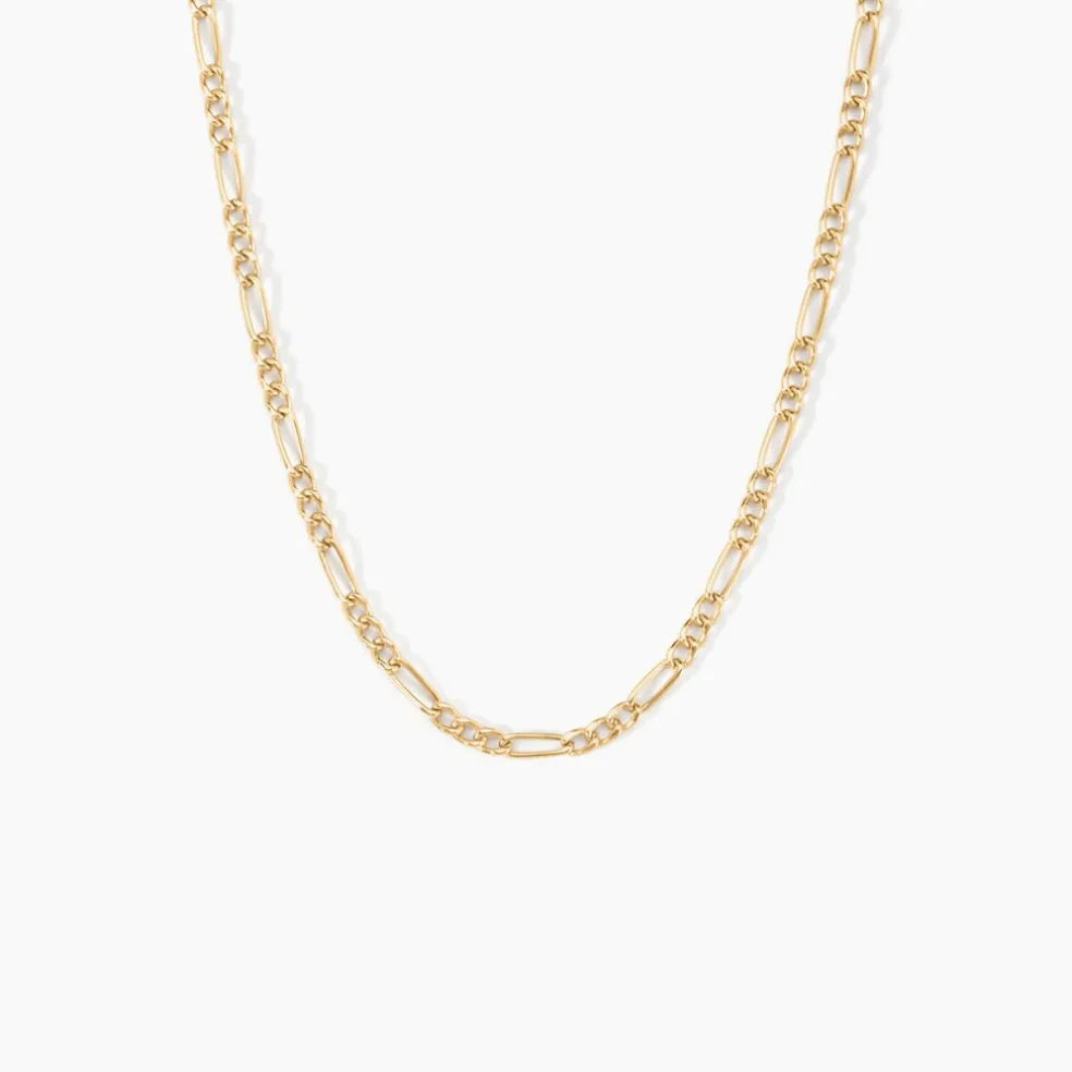 Chaîne Valene Maille Alternée 1/3 Or Jaune