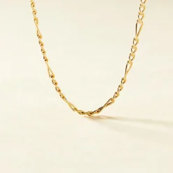 Chaîne Valene Maille Alternée 1/3 Or Jaune