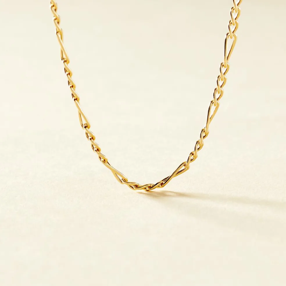 Chaîne Valene Maille Alternée 1/3 Or Jaune