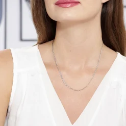 Chaîne Vivian Argent Blanc