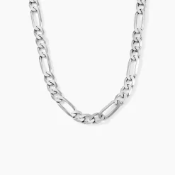 Chaîne Vivian Maille Alternee 1/3 Argent Blanc