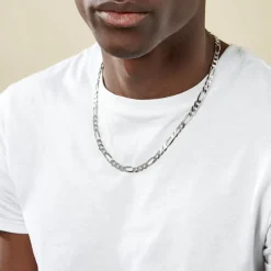Chaîne Vivian Maille Alternee 1/3 Argent Blanc