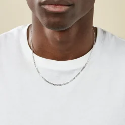 Chaîne Vivian Maille Alternee 1/3 Argent Blanc