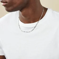 Chaîne Vivian Maille Alternee 1/3 Argent Blanc