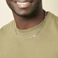 Chaîne Vivian Maille Alternee 1/3 Argent Blanc