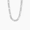 Chaîne Vivian Maille Alternee 1/3 Argent Blanc