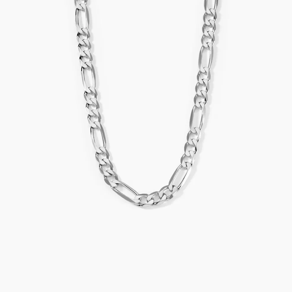 Chaîne Vivian Maille Alternee 1/3 Argent Blanc