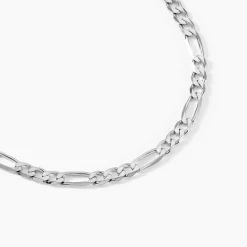 Chaîne Vivian Maille Alternee 1/3 Argent Blanc