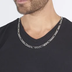 Chaîne Vivian Maille Alternee 1/3 Argent Blanc