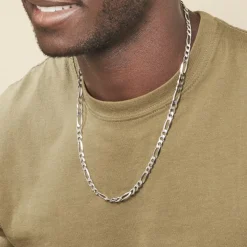 Chaîne Vivian Maille Alternee 1/3 Argent Blanc