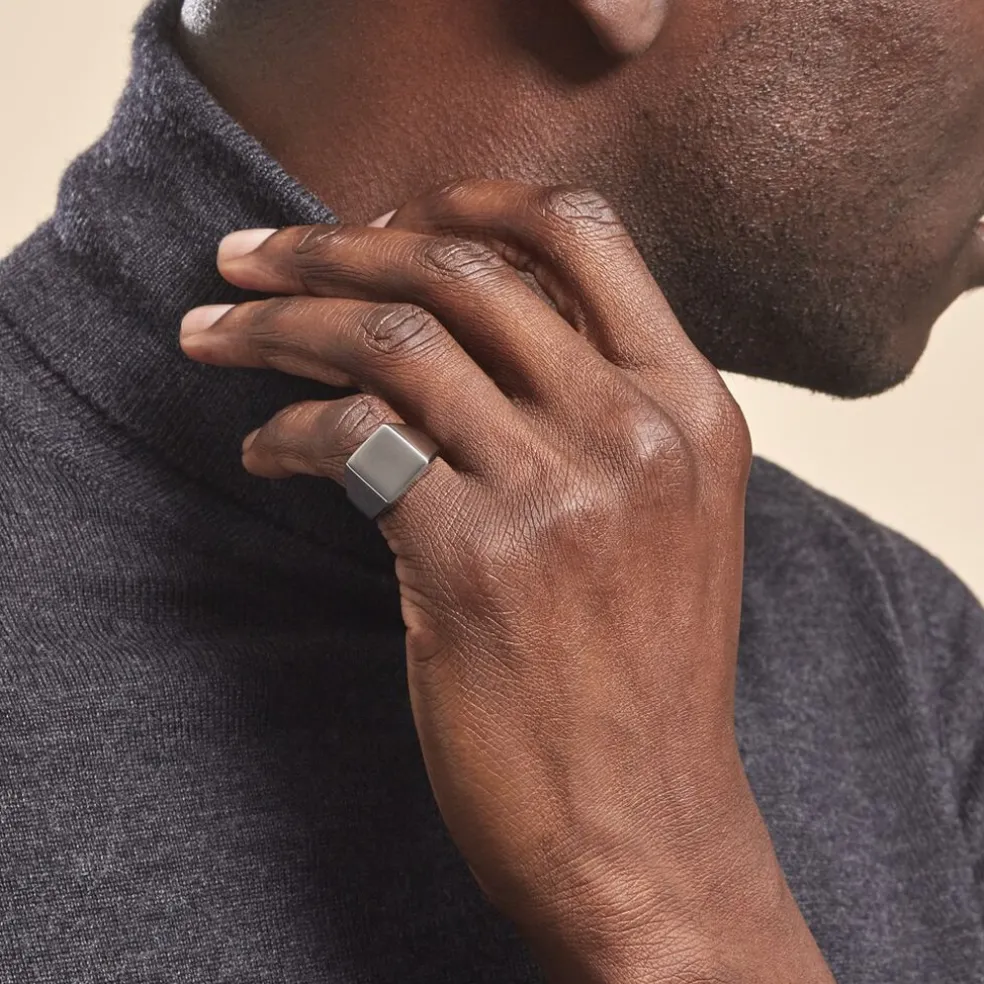 Chevaliere Acier Blanc Winebald